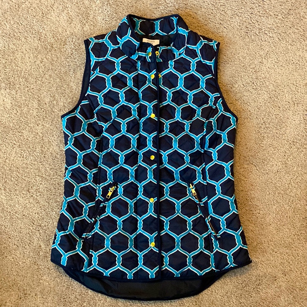 Navy, White & Blue Crown & Ivy Vest